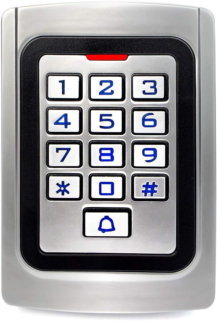 Retekess لوحة دخول بدون مفتاح T-AC04، لوحة تحكم الوصول، لوحة مفاتيح الباب، لوحة مفاتيح RFID برمز PIN Wiegand 26، مقاومة للماء IP68، 2000 مستخدم - Image 1